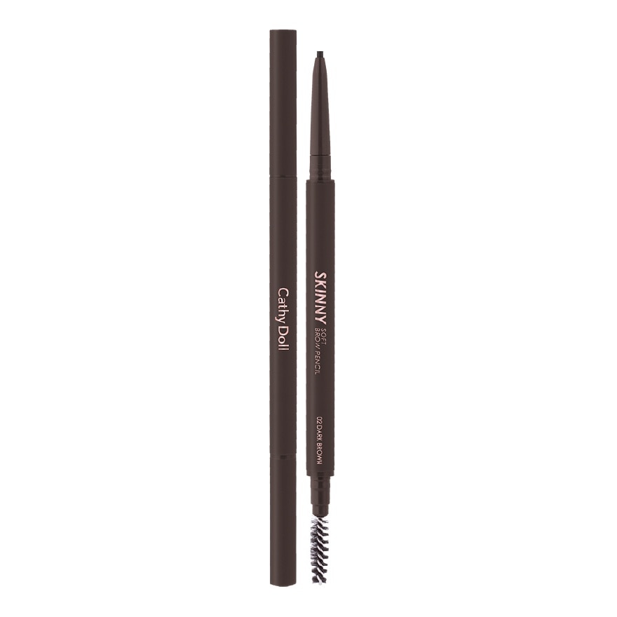 Cathy Doll Skinny Soft Brow Pencil 0.06g .#02 Dark Brown