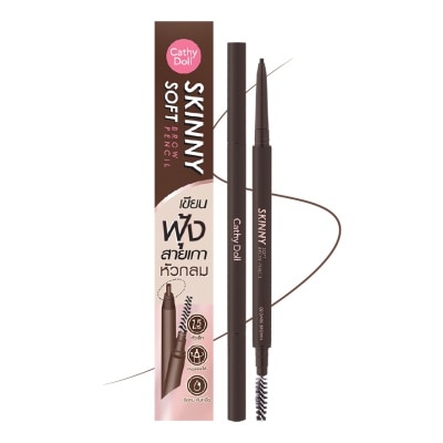 CATHY DOLL Chì Kẻ Mày Cathy Doll Skinny Soft Brow Pencil 0.06g .#02 Dark Brown