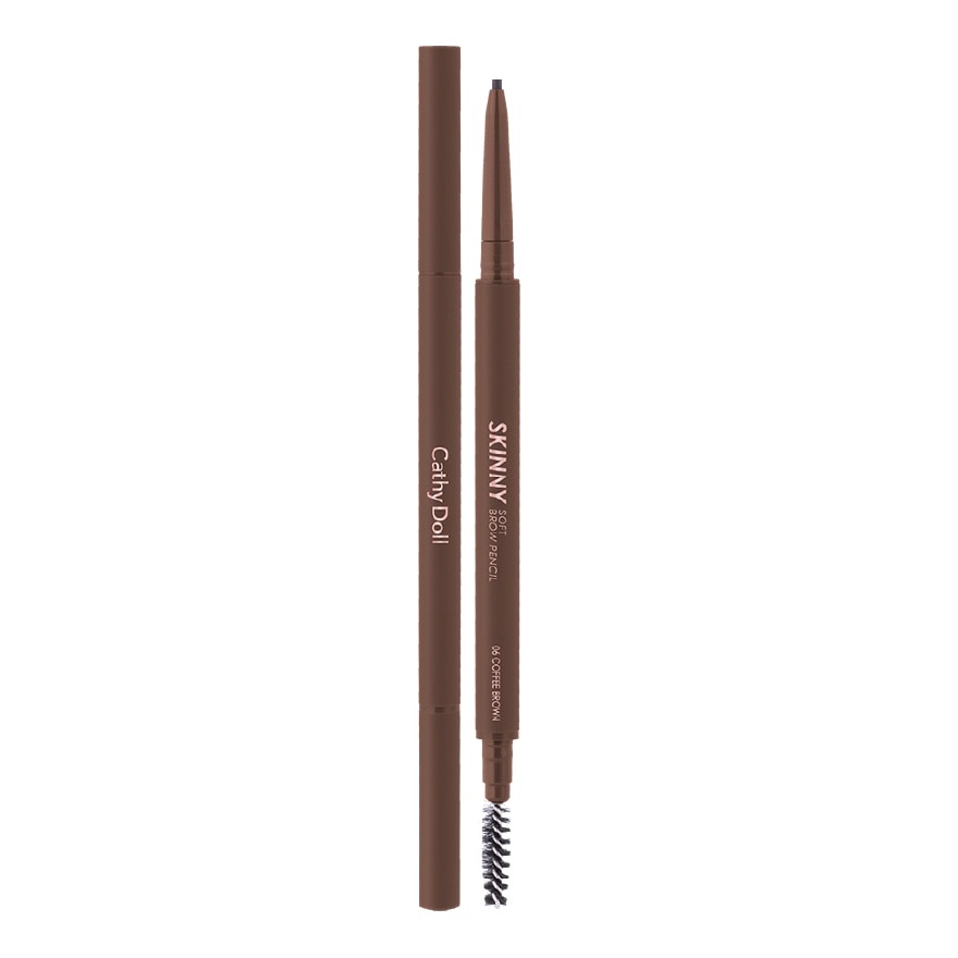 Chì Kẻ Mày Cathy Doll Skinny Soft Brow Pencil 0.06g .#06 Coffee Brown