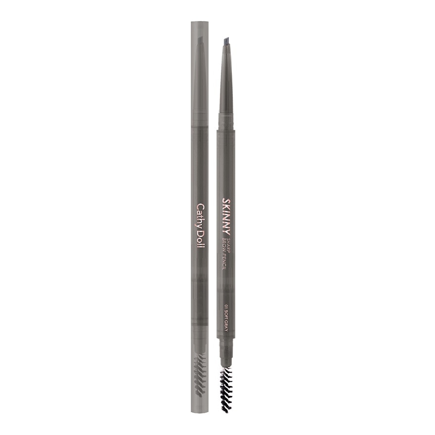 Cathy Doll Skinny Sharp Brow Pencil 0.06g .#01 Soft Gray image