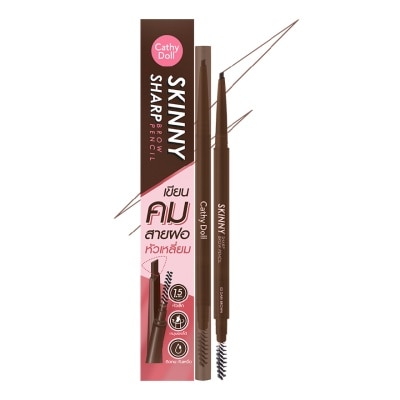 CATHY DOLL Chì Kẻ Mày Cathy Doll Skinny Sharp Brow Pencil 0.06g .#02 Dark Brown