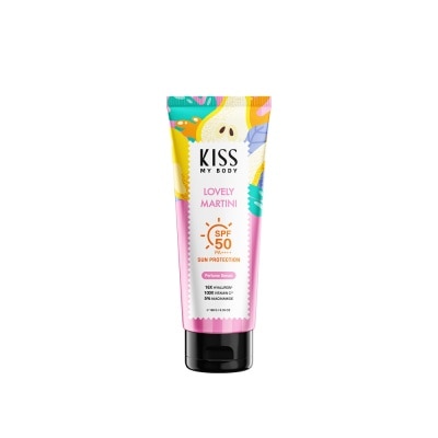 KISS MY BODY Dưỡng Thể Chống Nắng Kiss My Body Sun Protection Perfume Serum SPF50 PA++++ Lovely Martini 180g