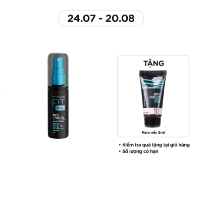 MAYBELLINE NEW YORK Xịt Khóa Nền Maybelline Fit Me Matte+Poreless Instant Matte Setting Spray 60ml