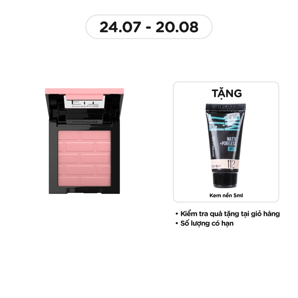 MAYBELLINE NEW YORK Phấn Má Hồng Maybelline Fit Me 4.5g .#40 Proud