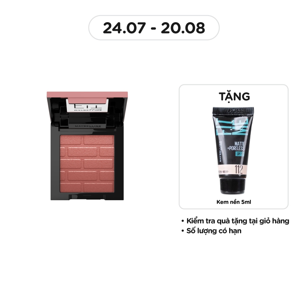 MAYBELLINE NEW YORK Phấn Má Hồng Maybelline Fit Me 4.5g .#50 Revolutionary