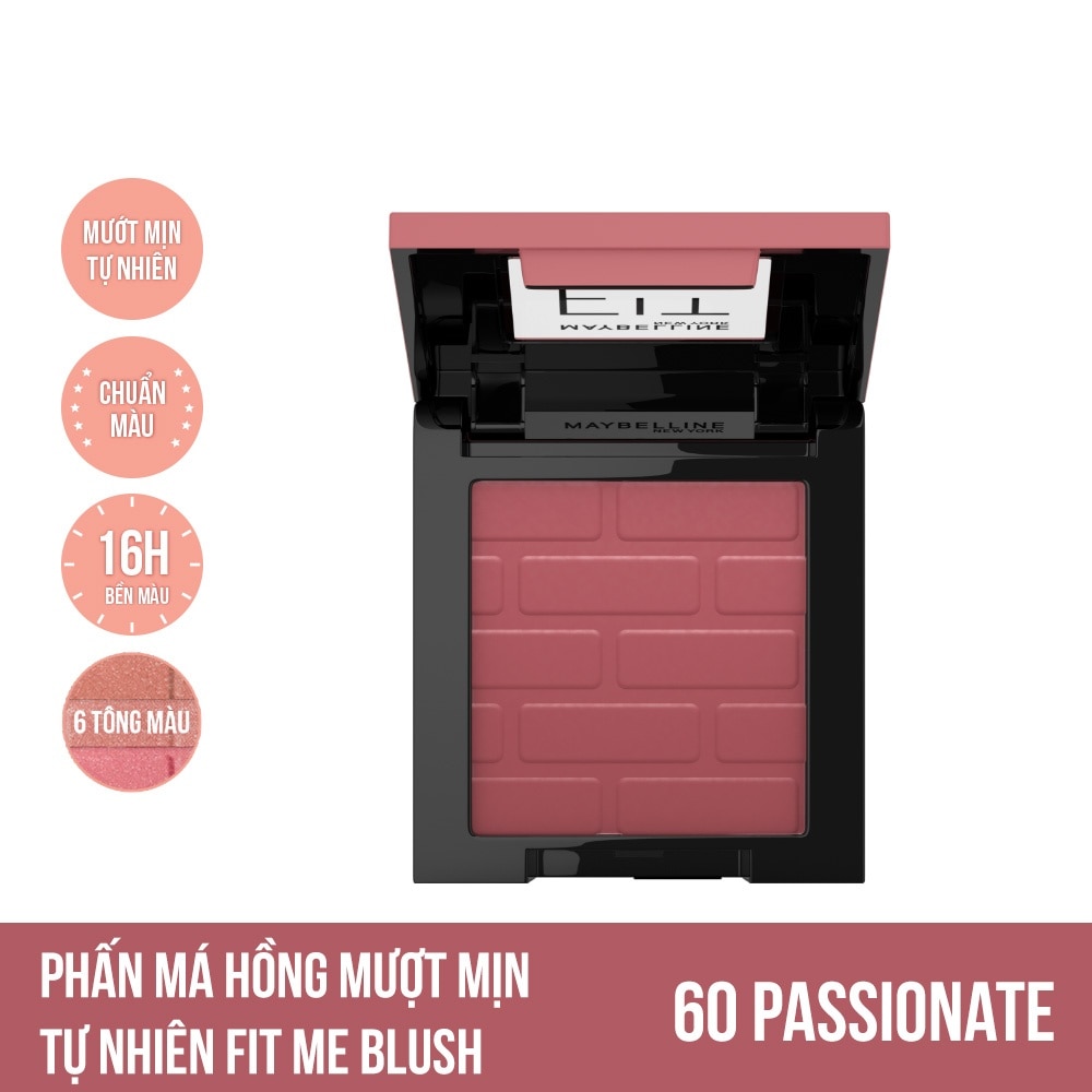 Phấn Má Hồng Maybelline Fit Me 4.5g .#60 Passionate