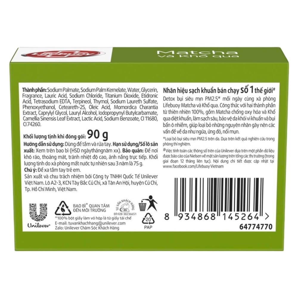 Lifebuoy Matcha and Bitter Melon Soap 90g