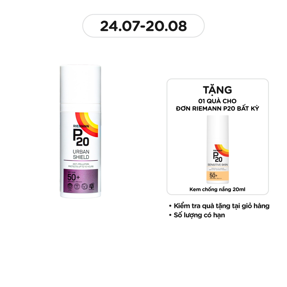 Kem Chống Nắng Riemann P20 Urban Shield SPF/UVB 50+ PA++++ 50g