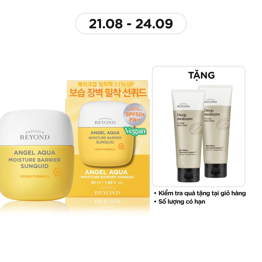 Sữa Chống Nắng Beyond Angel Aqua Moisture Barrier Sunquid SPF50+/PA++++ 50ml