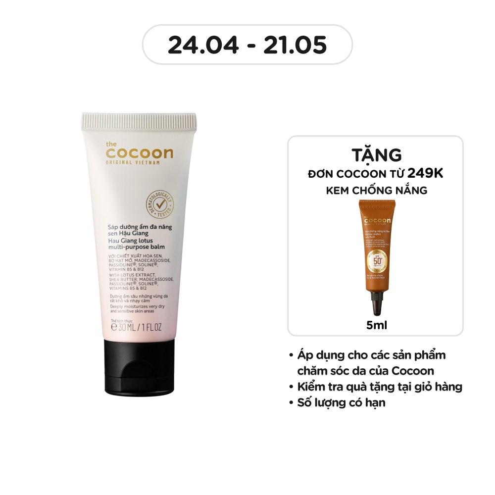 Sáp Dưỡng Ẩm Đa Năng Cocoon Sen Hậu Giang 30ml
