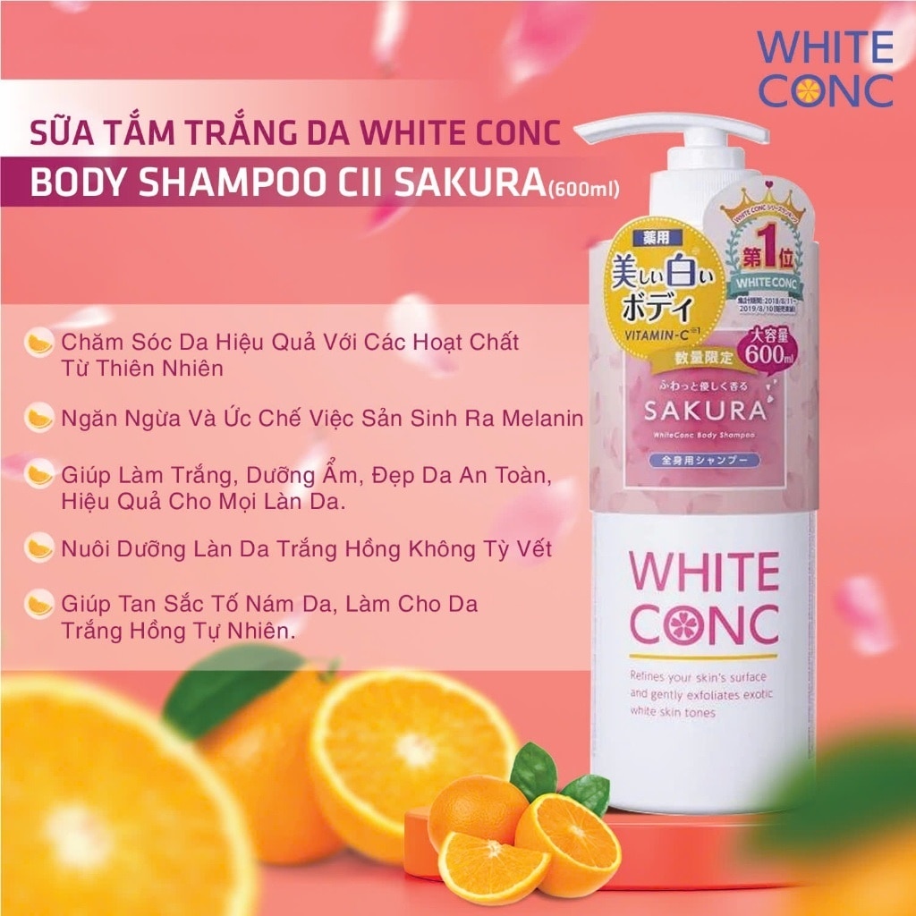 White ConC Body Shampoo CII Sakura 600ml