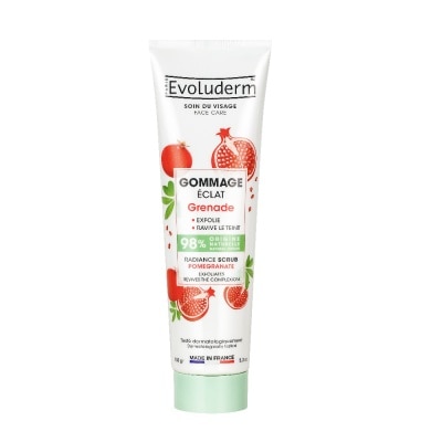 EVOLUDERM Tẩy Tế Bào Chết Evoluderm Làm Sáng Da Mặt Tinh Chất Lựu Radiance Pomegranate Scrub 150g