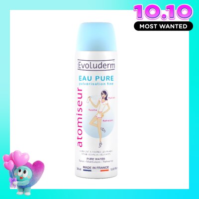 EVOLUDERM Xịt Khoáng Evoluderm Cấp Ẩm Làm Dịu Da Pure Water 50ml image