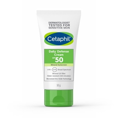 CETAPHIL Kem Dưỡng Ẩm Chống Nắng Hàng Ngày Cetaphil Daily Defense Cream SPF50 50g