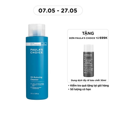 PAULA'S CHOICE - Sữa Rửa Mặt Paula's Choice Cân Bằng Độ Ẩm Và Giảm Dầu Skin Balancing Oil-Reducing Cleanser 473ml