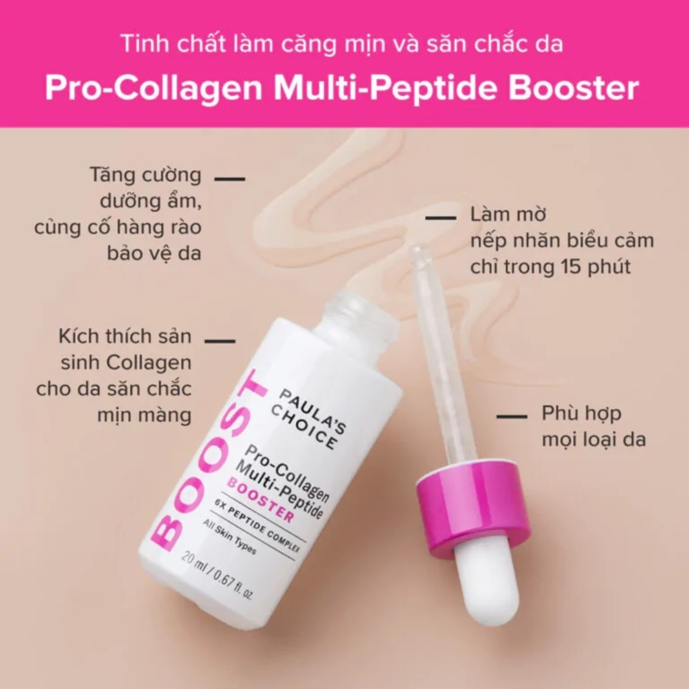 Tinh Chất Paula's Choice Làm Căng Mịn Và Săn Chắc Da Pro-Collagen Multi-Peptide Booster 20ml