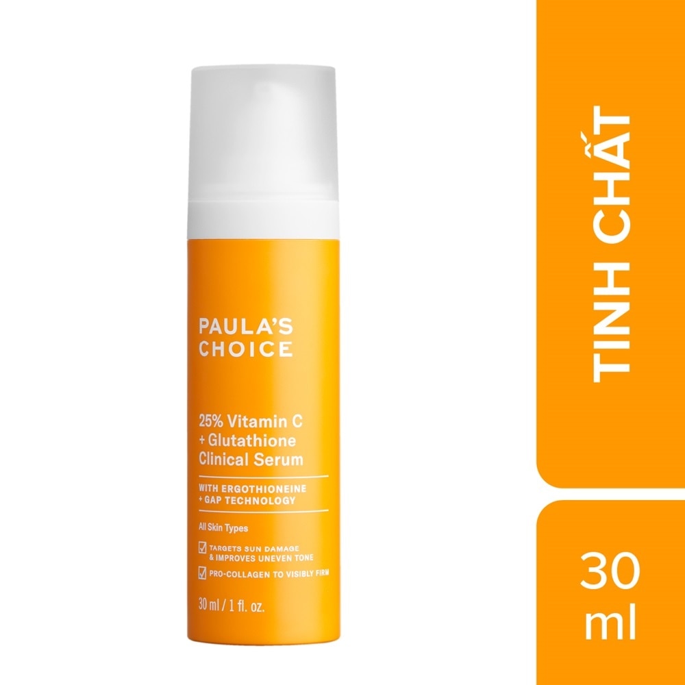 Tinh Chất Paula's Choice Làm Sáng Da, Mờ Nám Chuyên Sâu 25% Vitamin C Glutathione Clinical 30ml