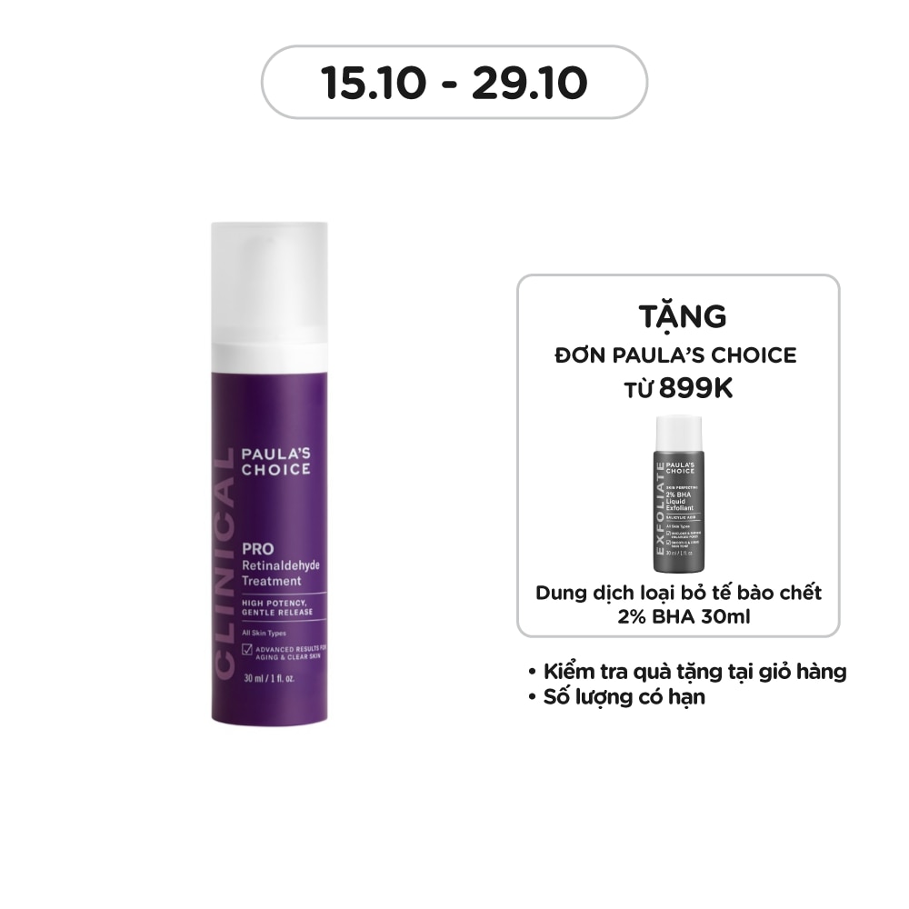 Tinh Chất Paula's Choice Ngăn Ngừa Lão Hóa Và Hỗ Trợ Giảm Mụn Pro Retinaldehyde Treatment 30ml