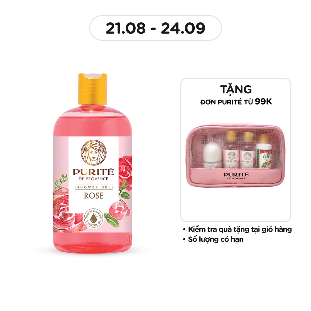 Sữa Tắm Purite Hoa Hồng 500ml