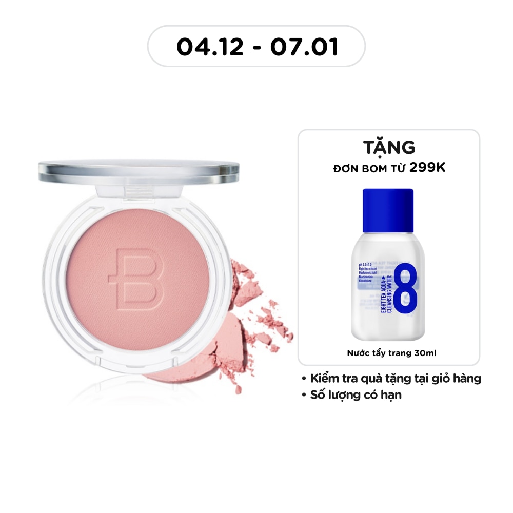 Phấn Má Hồng BOM Mood Flex Powder Blush 4.5g .#01 Warm Pink