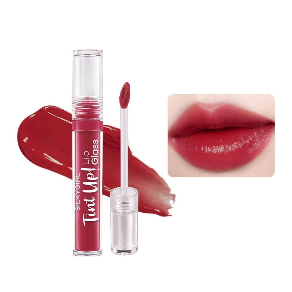 Son Bóng Silkygirl Tint Up! Lip Glass 3g .#03 Berry Hồng Đỏ