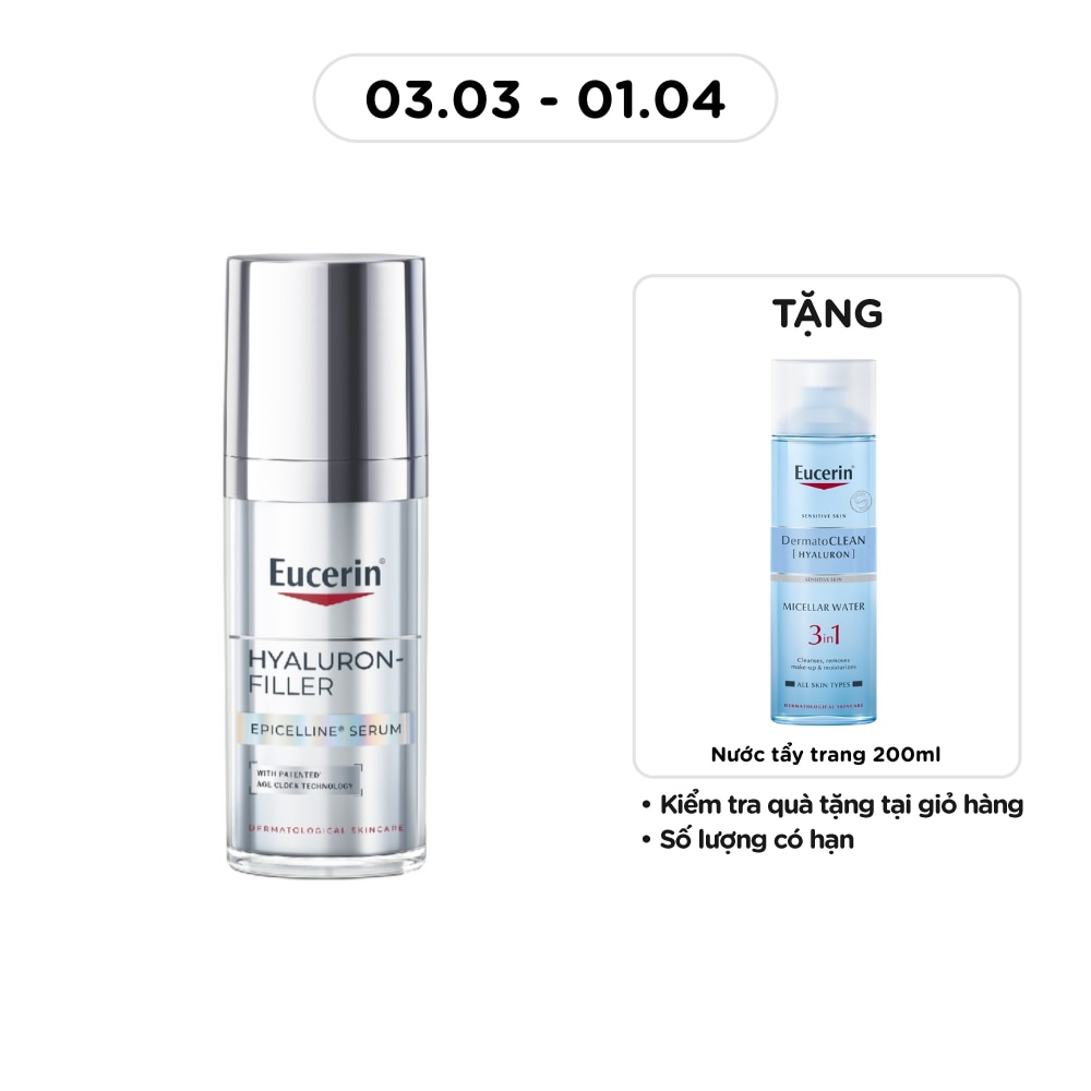 Tinh Chất Eucerin Giúp Giảm Dấu Hiệu Lão Hóa Hyaluron-Filler Epicelline Serum 30ml