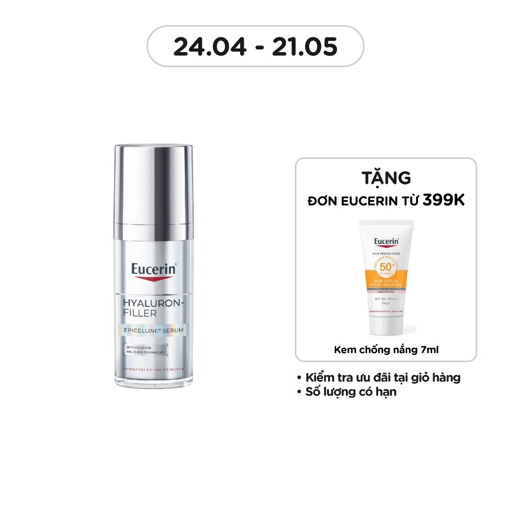 Tinh Chất Eucerin Giúp Giảm Dấu Hiệu Lão Hóa Hyaluron-Filler Epicelline Serum 30ml