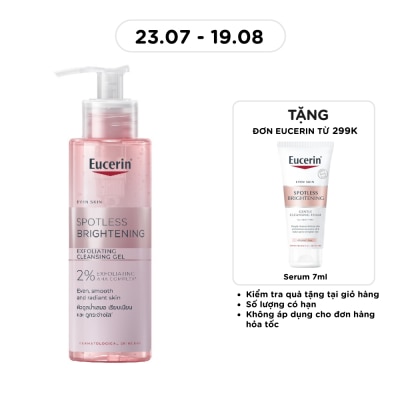 EUCERIN - Gel Rửa Mặt Eucerin Giúp Dưỡng Sáng Da Spotless Brightening Exfoliating Cleansing Gel 200ml image