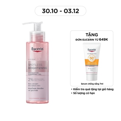 EUCERIN Gel Rửa Mặt Eucerin Giúp Dưỡng Sáng Da Spotless Brightening Exfoliating Cleansing Gel 200ml