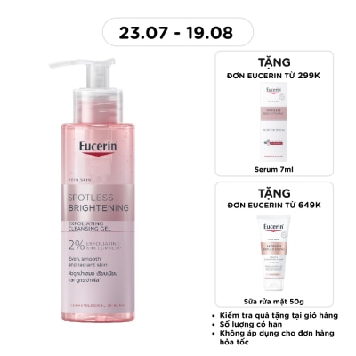 EUCERIN - Gel Rửa Mặt Eucerin Giúp Dưỡng Sáng Da Spotless Brightening Exfoliating Cleansing Gel 200ml image