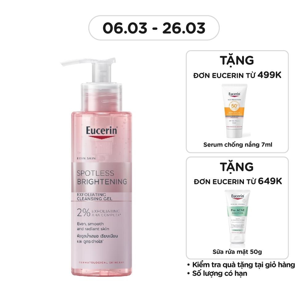 Gel Rửa Mặt Eucerin Giúp Dưỡng Sáng Da Spotless Brightening Exfoliating Cleansing Gel 200ml