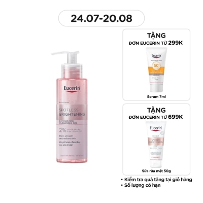 EUCERIN Gel Rửa Mặt Eucerin Giúp Dưỡng Sáng Da Spotless Brightening Exfoliating Cleansing Gel 200ml