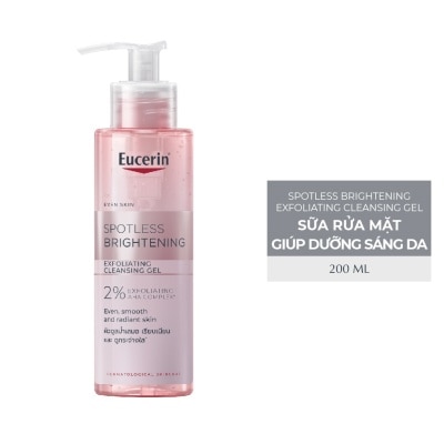 EUCERIN Gel Rửa Mặt Eucerin Giúp Dưỡng Sáng Da Spotless Brightening Exfoliating Cleansing Gel 200ml