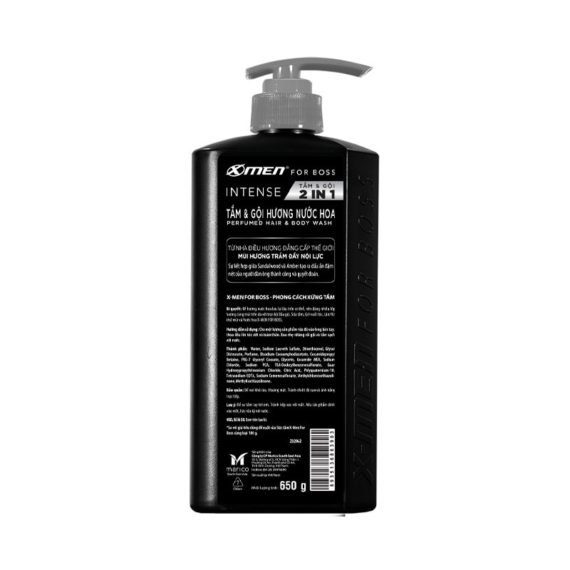 Xmen For Boss 2In1 Shower Shampoo Intense 650g