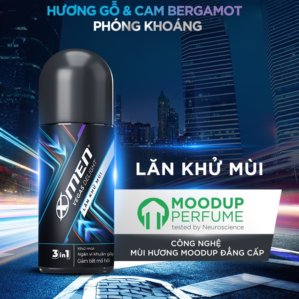 Lăn Khử Mùi Xmen Vegas Delight 50ml