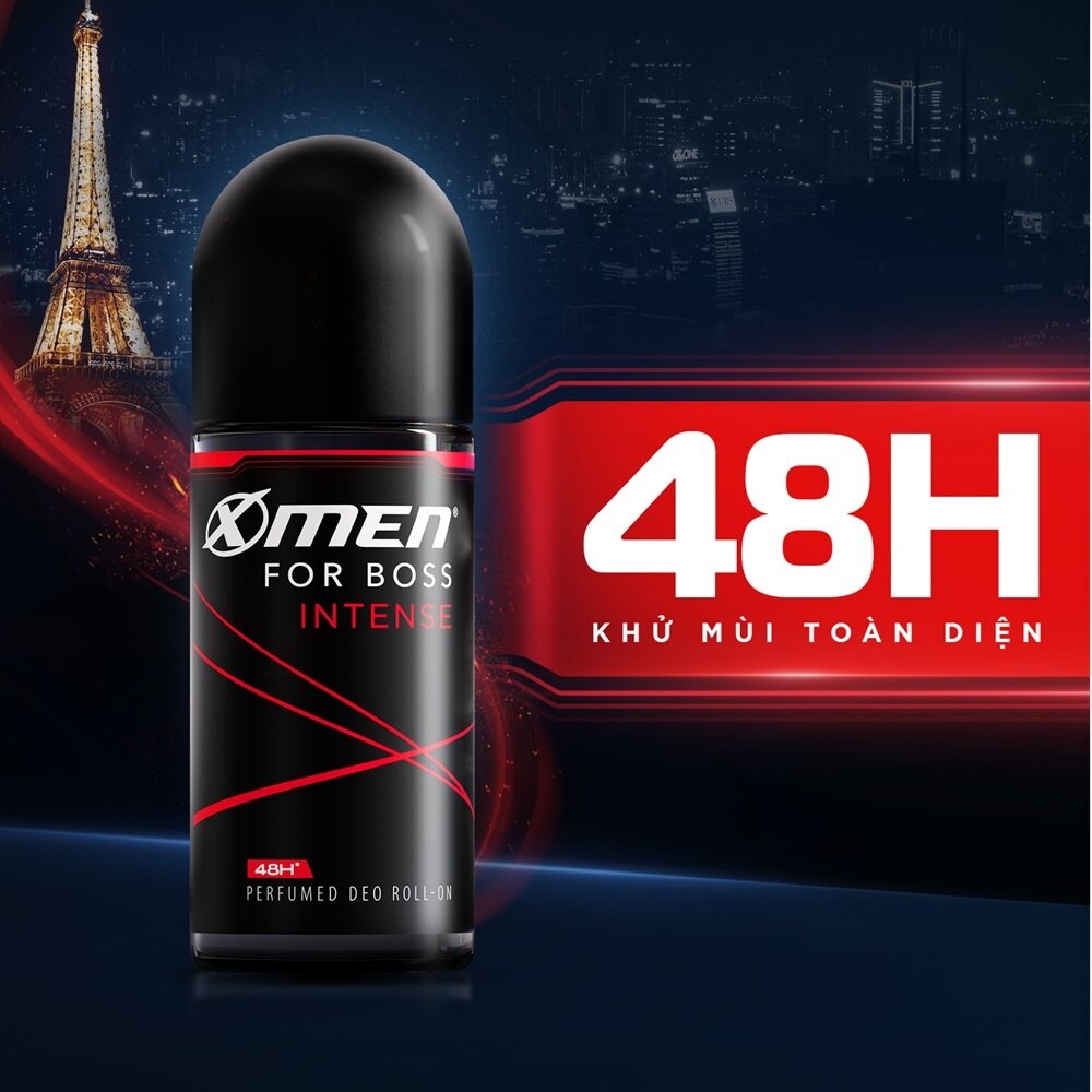 Xmen For Boss Intense 48H Perfumed Deo Roll On 50ml