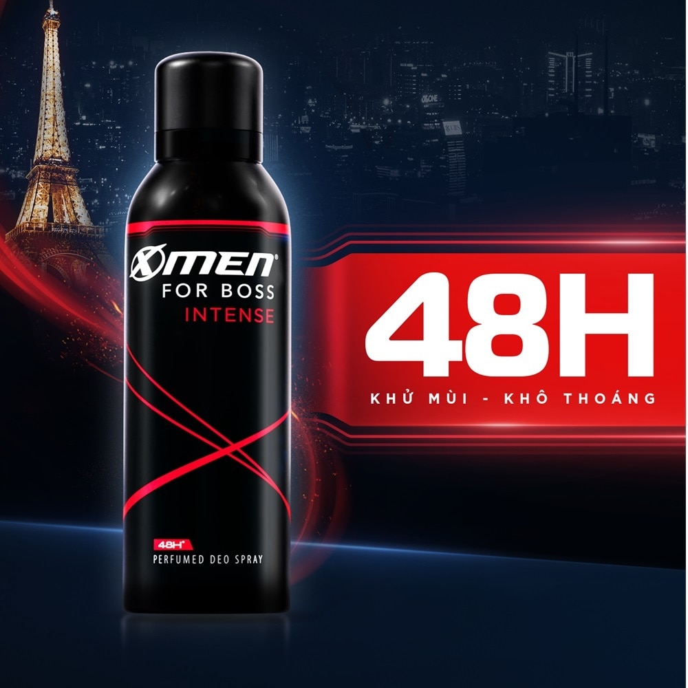 Xịt Khử Mùi Xmen For Boss Hương Nước Hoa Intense Deo Spray 150ml