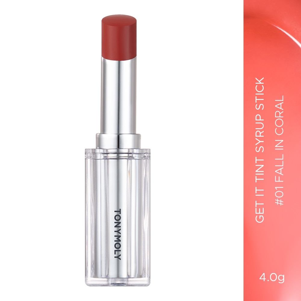 Son Dưỡng Có Màu Tonymoly Get It Tint Syrup Stick 4g .#01 Fall In Coral