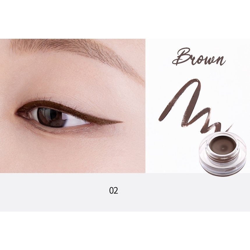 Gel Kẻ Mắt Tonymoly Back Gel Eyeliner 3 4g .#02 Brown