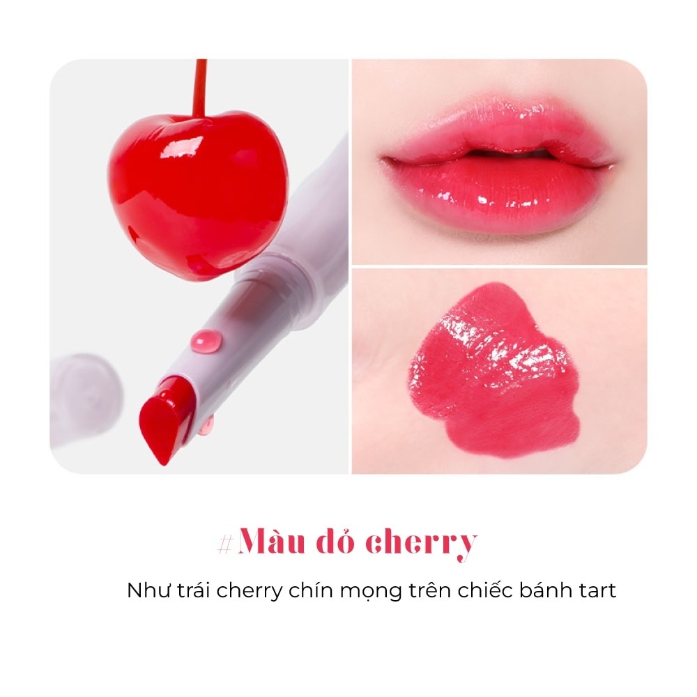 Son Dưỡng Có Màu Kirsh Blending Sugar Toffee Lip Pencil 1.3g .#02 Cherry Tart