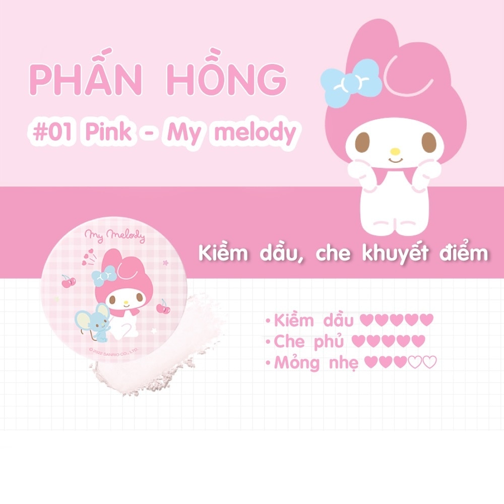 Phấn Phủ Dạng Bột Kirsh Blending My Pastel Blur Powder 5g .#01 Pink