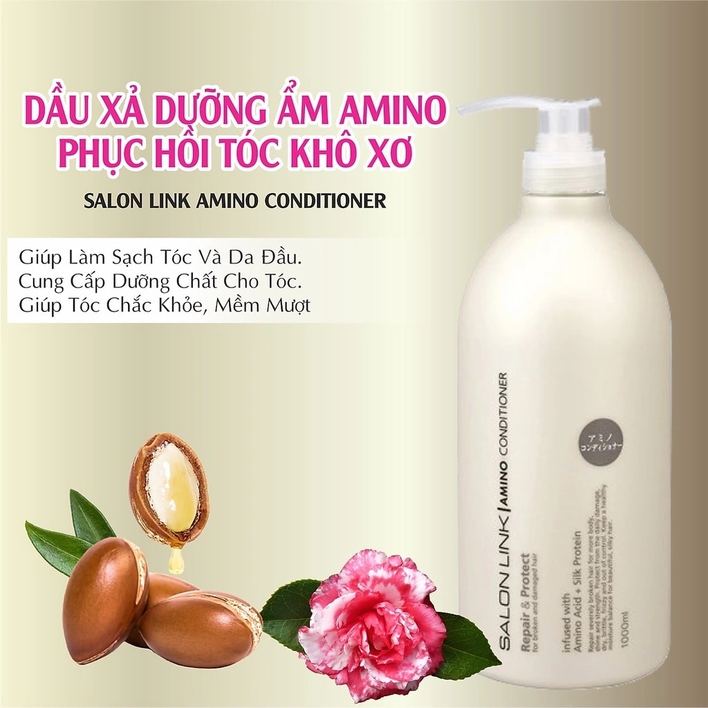 Dầu Xả Salon Link Amino Phục Hồi Hư Tổn 1000ml