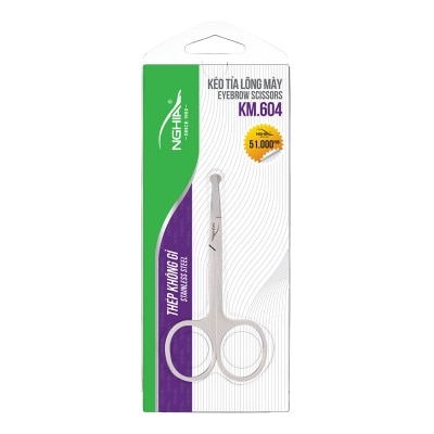 KỀM NGHĨA Kem Nghia Nose Hair Scissors KM.604 1pcs