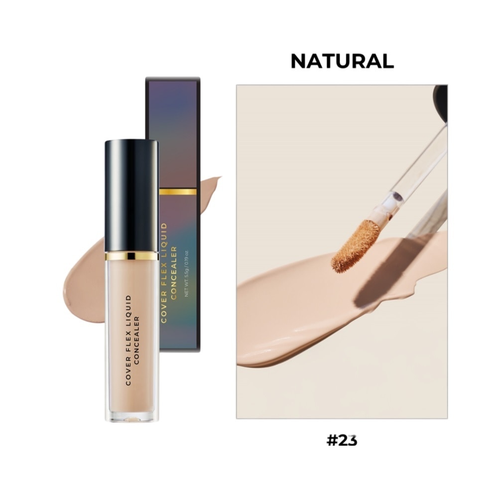 Kem Che Khuyết Điểm BOM Cover Flex Liquid Concealer 5.5g .#23 Natural