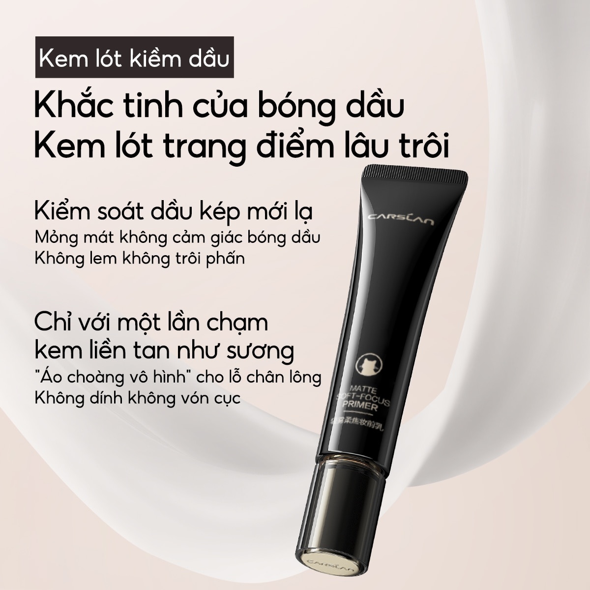 Kem Lót Kiềm Dầu Carslan Matte Soft-Focus Primer 35g