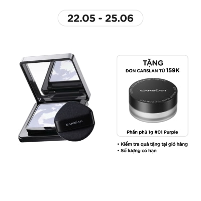 CARSLAN Phấn Nén Kiềm Dầu Carslan Black Magnet Soft Mist Powder 8g .#02 Light Purple
