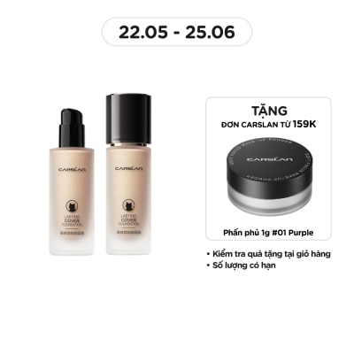 CARSLAN Kem Nền Kiềm Dầu Carslan Lasting Cover Foundation 30g #N01