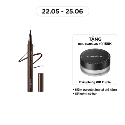 CARSLAN Bút Kẻ Mắt Nước Lâu Trôi Carslan Big Eyes Long Lasting Liquid Eyeliner 0.5g #02 Brown