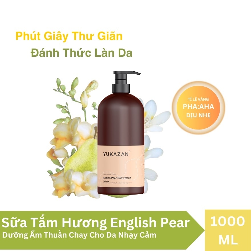 Sữa Tắm Yukazan English Pear Body Wash 1000ml