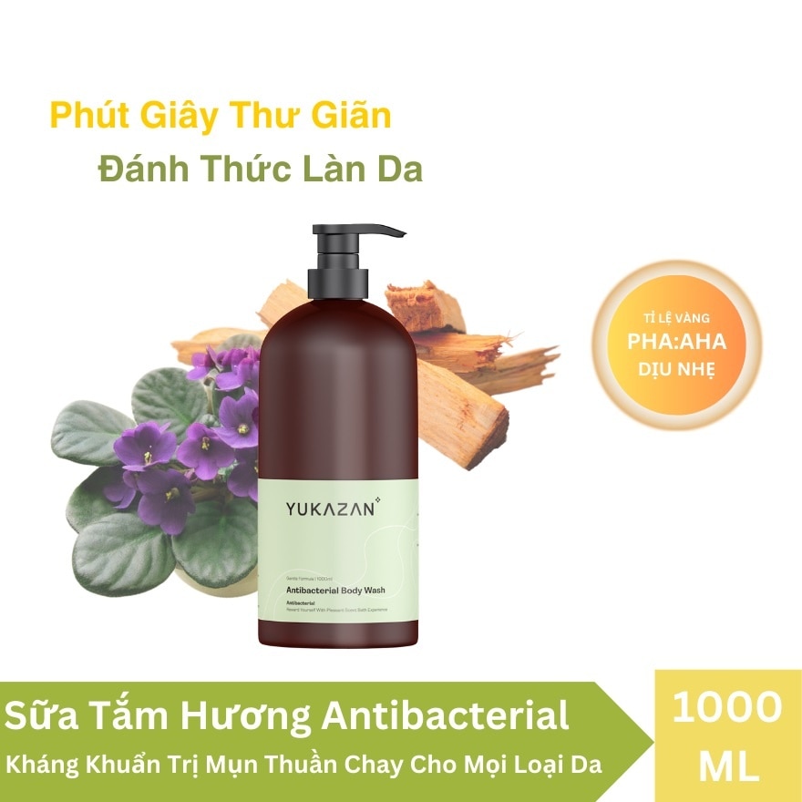 Sữa Tắm Yukazan Kháng Khuẩn Antibacterial Body Wash 1000ml